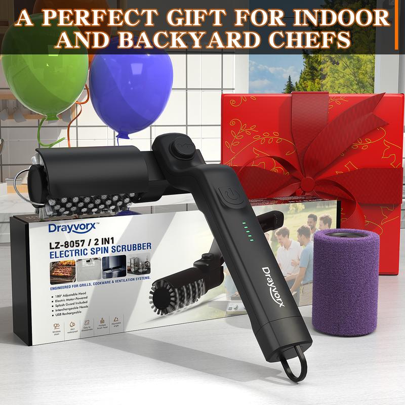 Rechargeable Electric BBQ Grill Cleaning Brush